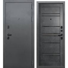 Дверь входная Волга Бункер ДУЭТ БАРН Букле темный - Бетон графит